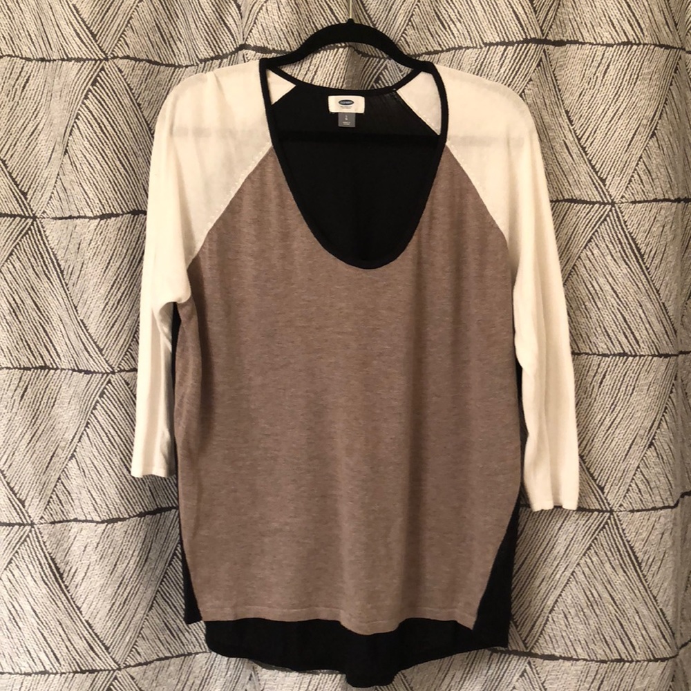Old Navy Tri-color sweater - size large